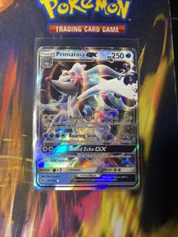 Pokemon TCG Primarina GX Sun & Moon Base Set 42/149 Holo Ultra Rare - Image 1