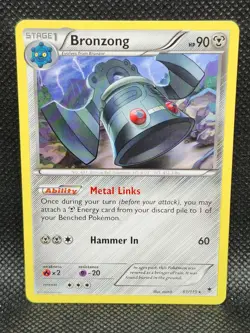 Pokemon Bronzong Phantoms Forces 61/119 NM Condition - Image 1