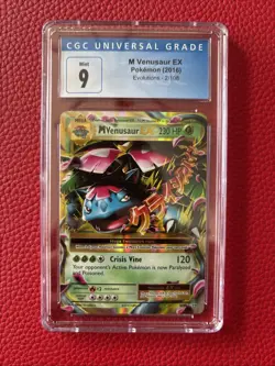 Pokemon TCG 2016 XY Evolutions M Venusaur EX UR 2/108 | CGC 9 - Image 1
