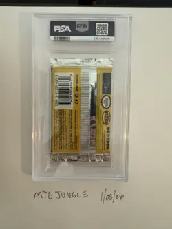 1999 Pokemon 1st edition Jungle Booster Pack PSA 9 Scyther With PSA Order/Box! - Image 2