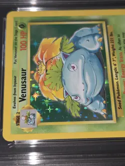 Pokemon Base Set 1999 Venusaur Holo 15 ACE 10 GEM MINT POP 1 - Image 4
