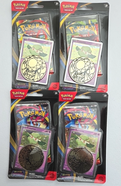 Pokemon TCG Phantasmal Flames Cottonee Blister Pack - 4 Packs - Image 1