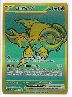 Chi-Yu ex 241/091 Paldean Fates Scarlet & Violet Hyper Rare Holo Pokemon TCG NM - Image 1
