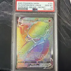 2020 POKEMON SWORD & SHIELD DARKNESS ABLAZE FULL ART/CENTISKORCH VMAX PSA 10 - Image 1