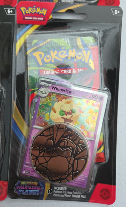 Pokemon TCG Phantasmal Flames Whimsicott Blister Pack - 4 Packs - Image 2