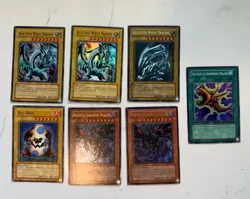 Yu-Gi-Oh 1996 Vintage 62 Card Lot Holos 1st Ed Rare Magic Dragon & Winged Beast - Image 3
