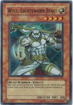 Yu-Gi-Oh! Wulf, Lightsworn Beast (NM) Unl Edition Super Rare LODT-EN023 (2008) - Image 1