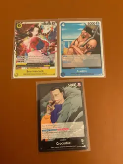 cartes ONE PIECE OP14 lot de 3 cartes R L et SR VF NM - Image 1