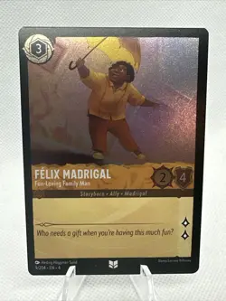 Felix Madrigal Fun-Loving Family Man 9/204 Foil Disney Lorcana Ursula’s Return - Image 1