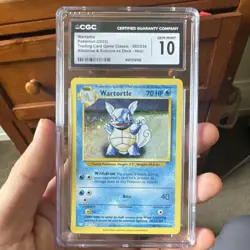 Pokemon CGC 10 Gem Mint Wartortle Holo Trading Card Game Classic 2023 002/034 - Image 1