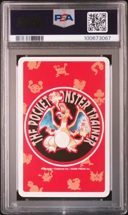 PSA 10 Charizard 4 Of Clubs Red Deck Pokemon Playing Cards Poker 1996 - Image 2