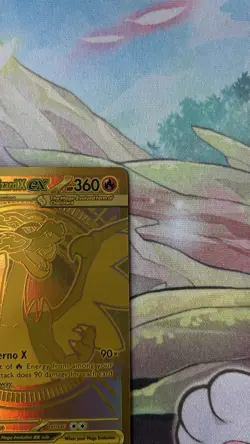 Mega Charizard X ex 130/094 Phantasmal Flames Gold Hyper Rare Pokemon Card MINT - Image 2