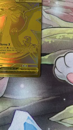 Mega Charizard X ex 130/094 Phantasmal Flames Gold Hyper Rare Pokemon Card MINT - Image 5