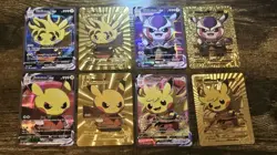 8 FAN ART Pikachu Cosplay Cards Dragon Ball Goku, Frieza - Image 1
