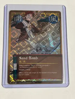 Naruto 270 - Sand Tomb - Diamond Foil - 1st Edition - Near Mint Card - Image 1