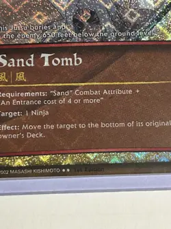 Naruto 270 - Sand Tomb - Diamond Foil - 1st Edition - Near Mint Card - Image 2