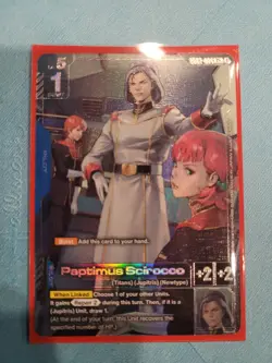 [ENGLISH] Gundam Card Game Paptimus Sciroco - GD03 - 084 R+ Alt Art Foil - Image 1