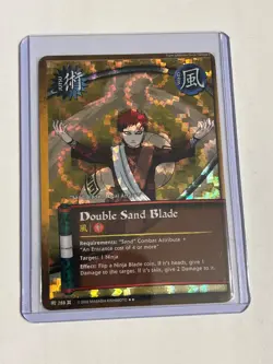 Naruto 288 - Double Sand Blade - 1st Edition - Prism Foil - Near Mint Card - Image 1