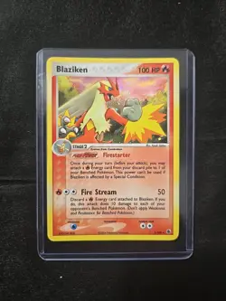 Pokemon Blaziken Holo Rare LP 3/109 Ruby and Sapphire Card - Image 1