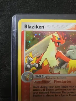 Pokemon Blaziken Holo Rare LP 3/109 Ruby and Sapphire Card - Image 2