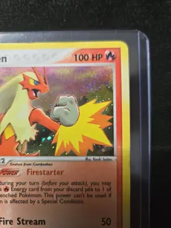 Pokemon Blaziken Holo Rare LP 3/109 Ruby and Sapphire Card - Image 3