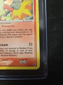 Pokemon Blaziken Holo Rare LP 3/109 Ruby and Sapphire Card - Image 4