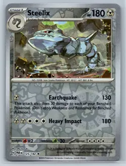 Steelix - Reverse Holo - Paradox Rift PAR 125/182 Rare Pokemon TCG Card - Image 1