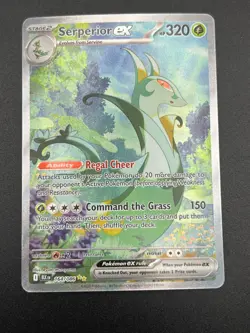 Pokemon TCG Serperior EX Sir 164/086 Black Bolt English Card Near Mint Condition - Image 1