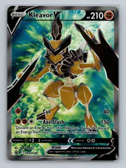 Pokemon SWSH: Sword & Shield Promo Cards #SWSH248 Kleavor V (Full Art) - Image 1