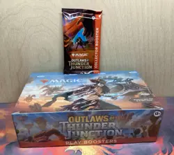 Magic the Gathering Outlaws of Thunder Junction Booster Box & Collector Pack New - Image 1
