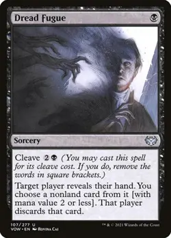 1x Dread Fugue - Foil NM Eng MTG - Crimson Vow - Image 1