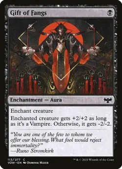1x Gift of Fangs NM Eng MTG - Crimson Vow - Image 1