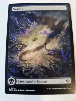 MTG - Swamp Full Art 274 - Tarkir: Dragonstorm - Image 1
