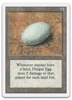 Dingus Egg (NM) Revised Edition 3ED Magic MTG - Image 1