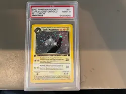 Dark Magneton *PSA 9* 2000 Pokemon Rocket 1st Edition Holo #11 MINT no reserve - Image 1