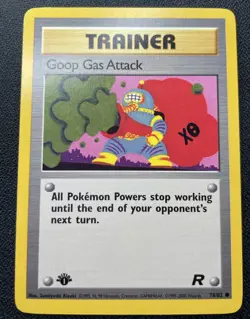 Pokemon Trainer Goop Gas Attack 1st Edition Team Rocket LP - Image 1