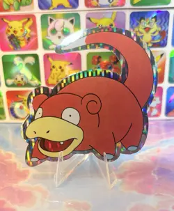 Pokemon Vintage Pocket Monsters Vending HOLO Prism Sticker 90s Nintendo Slowpoke - Image 1