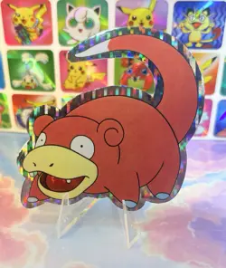 Pokemon Vintage Pocket Monsters Vending HOLO Prism Sticker 90s Nintendo Slowpoke - Image 2