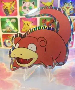 Pokemon Vintage Pocket Monsters Vending HOLO Prism Sticker 90s Nintendo Slowpoke - Image 5