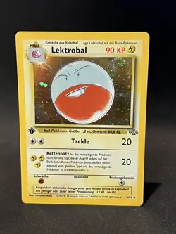 Pokemon Karte Lektroball Electrode 1.Edition Base Set 2/64 Holo Rare TCG Deutsch - Image 1