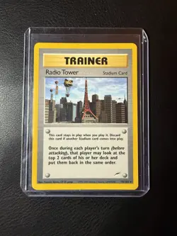 2002 Pokemon - Radio Tower #95/105 - Neo Destiny Unlimited - Trainer - Rare LP+ - Image 2