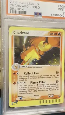 2003 POKEMON EX DRAGON #100 CHARIZARD-HOLO DRAGON PSA 9 - Image 2