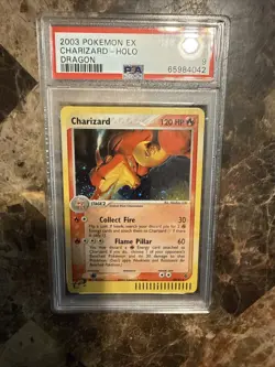 2003 POKEMON EX DRAGON #100 CHARIZARD-HOLO DRAGON PSA 9 - Image 5