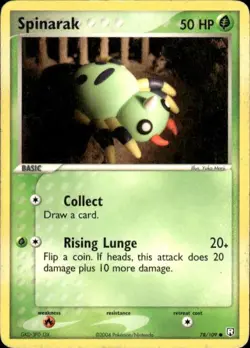 Vintage Wotc Pokemon Spinarak Team Rocket Returns 78/109 Light Play LP - Image 1