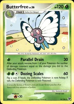 Vintage Wotc Pokemon Butterfree Great Encounters 14/106 Light Play LP - Image 1