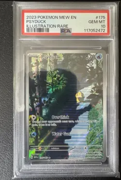 Pokemon Psyduck Illustration 175/165 Scarlet & Violet 151 Gem Mint PSA 10 - Image 1