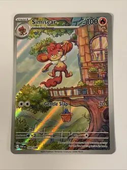 Simisear 100/086 Illustration Rare English Holo White Flare Pokemon TCG - Image 1