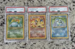 1999 Pokemon Charizard, Blastoise, Venusaur 666 Set Base Set Holo PSA 6 - Image 1