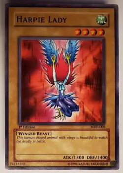Yu-Gi-Oh! Harpie Lady (Original Artwork) MRD-008 Metal Raiders 1st Ed 2002 NM - Image 2