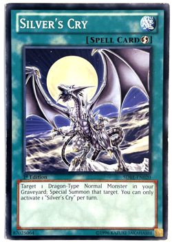 YuGiOh! - Silver's Cry SDBE-EN020 1st Edition Common - Image 1